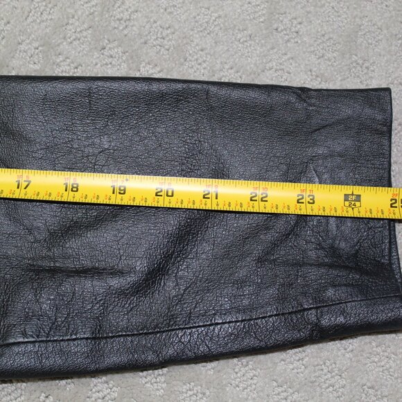 Jacqueline Ferrar Women's Large Lined Leather Jacket Black Vintage - Picture 5 of 6